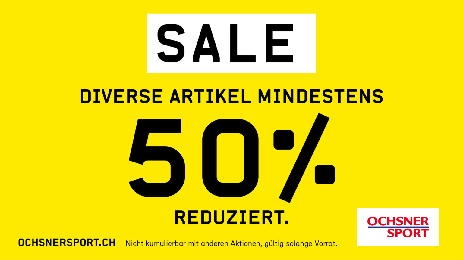 SALE: Diverse Artikel mindestens 50% reduziert.* - Seedamm-Center