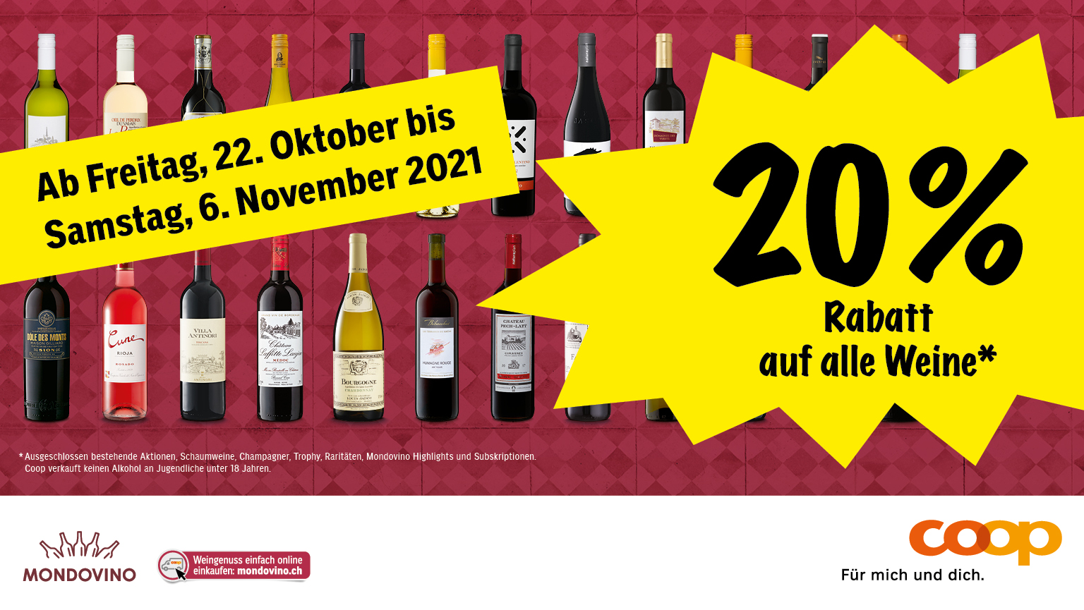 Coop Wein Mondovino 20 Aktion SeedammCenter