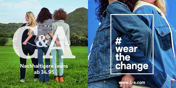 C&A: Nachhaltigere Jeans ab CHF 34.95 - Seedamm-Center