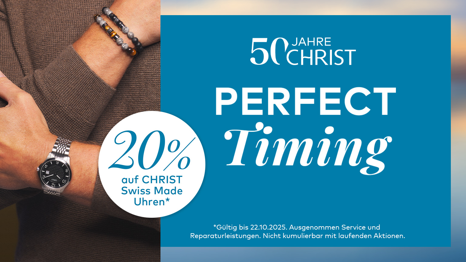 20% auf CHRIST Swiss Made Uhren